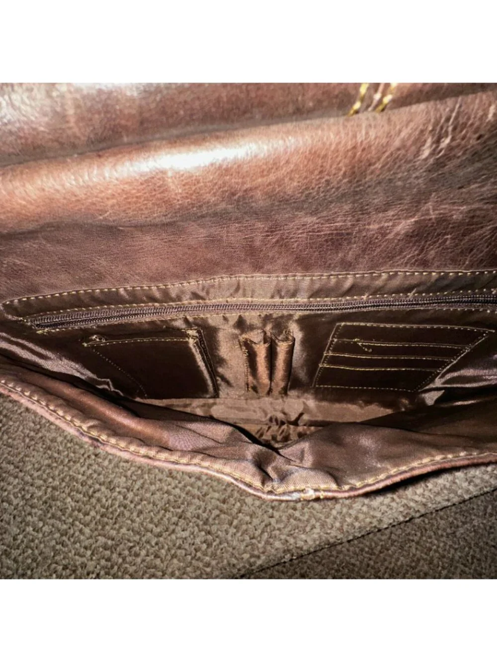 Wilsons Leather Brown Genuine Leather Laptop Messenger Bag
